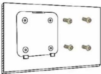 Kramer KT-2010 - To mount the device on a secured wall bracket: - 1