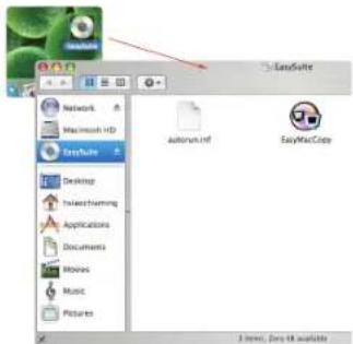 EraSuite Network Macintosh HD EraSuite Desktop HUACharming Applications Documents Movies Music Pictures Authorin.19F EasyMacCopy 3 items, every 64 available