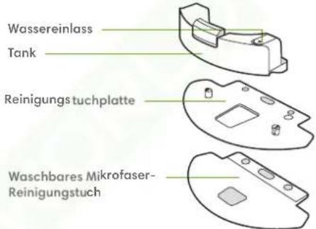 Wassereinlass Tank Reinigungstuchplatte Waschbares Mikrofaser- Reinigungstuch