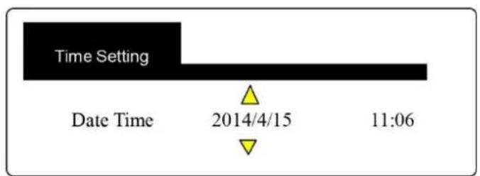 Time Setting Date Time 2014/4/15 11:06
