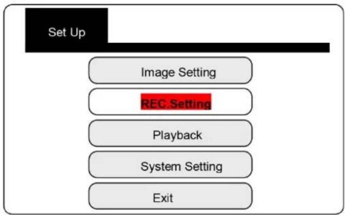 PCE IVE 320 - REC setting - 1