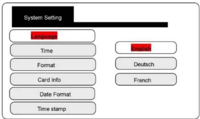 PCE IVE 320 - Language settings - 1
