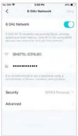 8 GHz Network, 6 GHz Network. 6 GHz Wi-Fi networks can provide basic wireless speed and lower latency. Only Wi-Fi ES-compatible devices can be used for and put this network. SHORTCONE. ********. It is recommended to set a selected using a combination of wireless, wireless, and synthetic. Security: W…