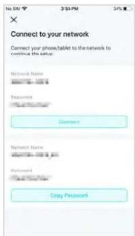 No SIM, 3:52 PM, 34%. × Connect to your network. Connect your phone/tablet to the network to continue the setup. Network Name: Package: Connect. Network Name: Package: Copy Packstart