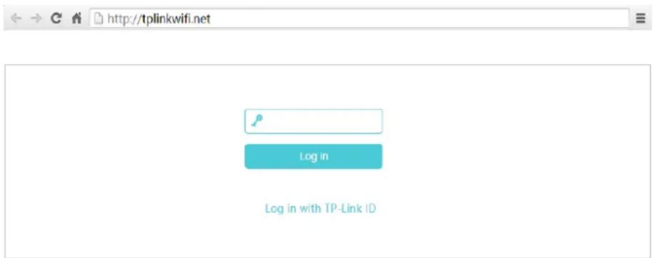 http://tplinkwifi.net Log in Log in with TP-Link ID