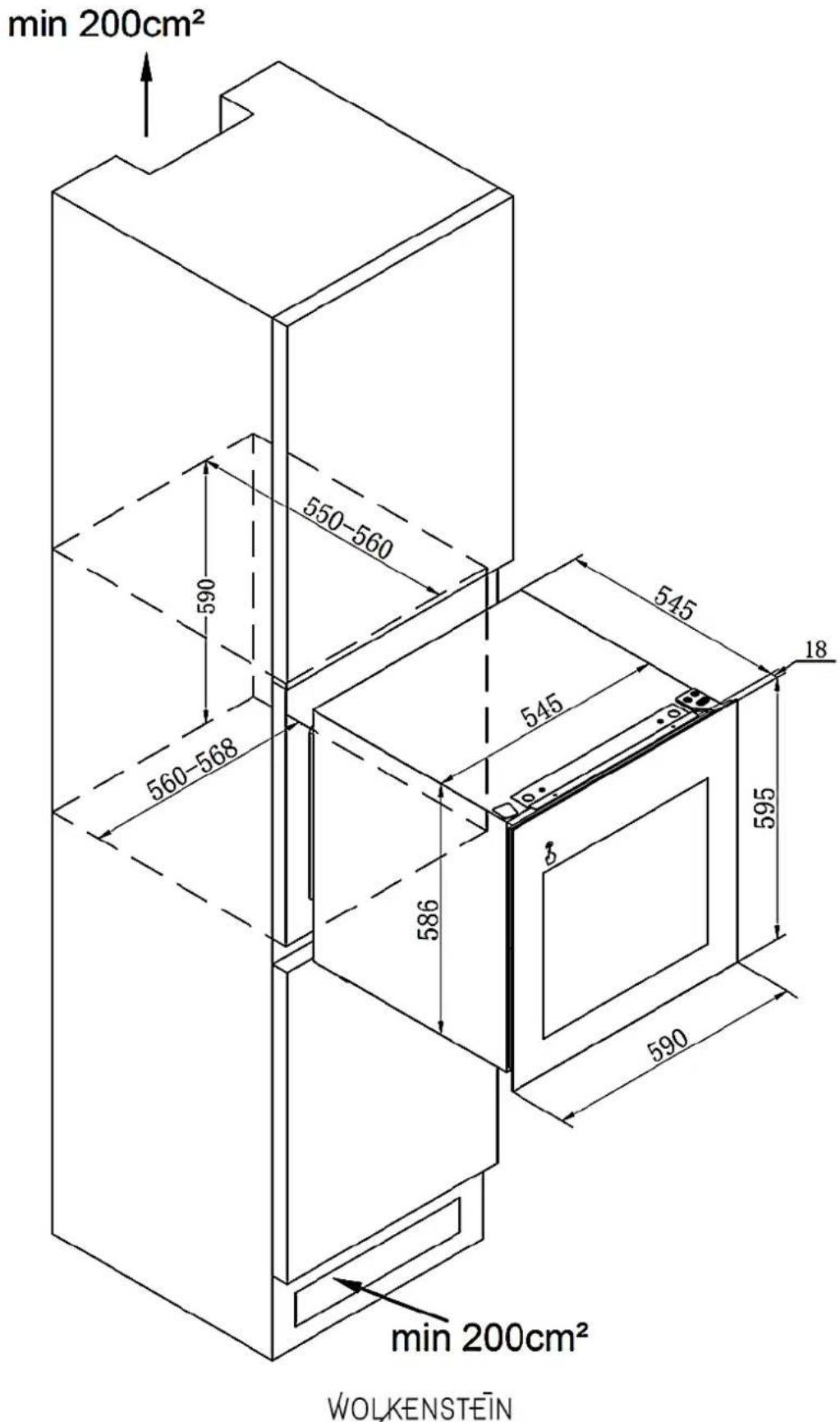 min 200cm² 550-560 590 545 18 560-568 545 586 595 590 δ min 200cm² WOLKENSTEIN