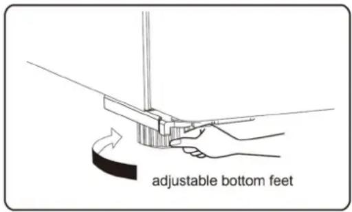 adjustable bottom feet