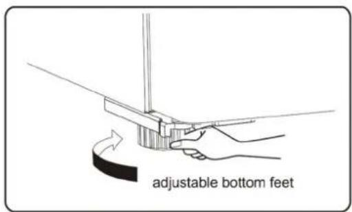 adjustable bottom feet