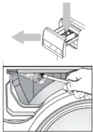 Exquisit WA56110-020A - Clean detergent filling chambers - 1