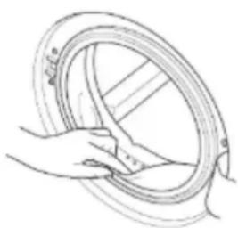 Exquisit WA56110-020A - Türdichtungsring reinigen - 1