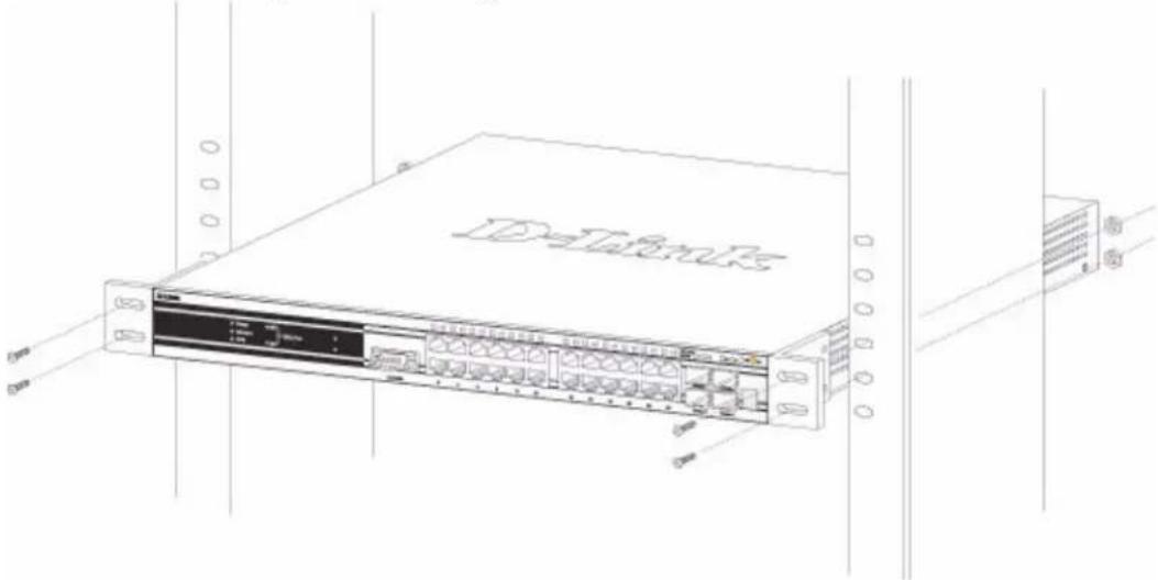 D-LINK DWS-3024 - Installing the Switch in a Rack - 2