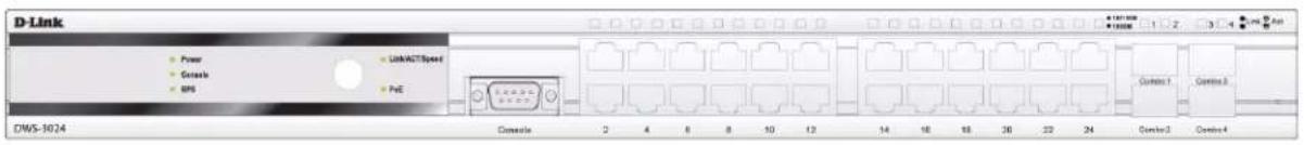 D-Link Power Console GPS LinkAGTSpeed PiE DWS-1024 Console 2 4 8 10 12 14 16 18 30 22 24 Control 1 Control 2 Control 3 Control 4