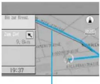 Bis zur Kreuzung. Zum Dorf 9:8km 19:37