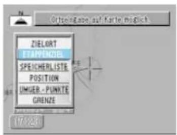 Öttengabe auf Karte möglich ZIELORT ETAPPENZEL SPEICHERLISTE POSITION UMIGEB - PUNATE GRALENZE 17/23