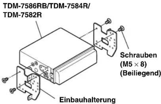 TDM-7586RB/TDM-7584R/ TDM-7582R Schrauben (M5 × 8) (Beiliegend) Einbauhalterung