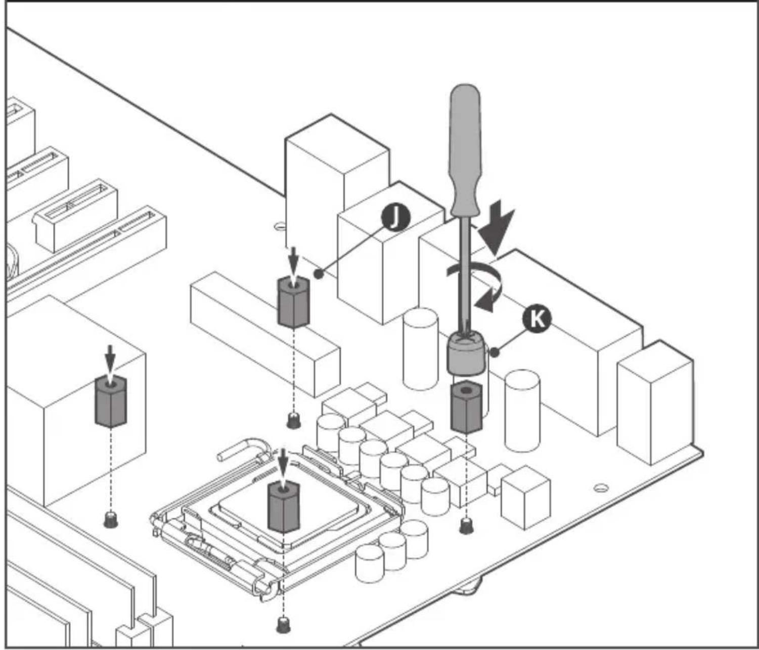 Technical diagram showing mechanical assembly with labeled components and directional arrows indicating motion or movement.