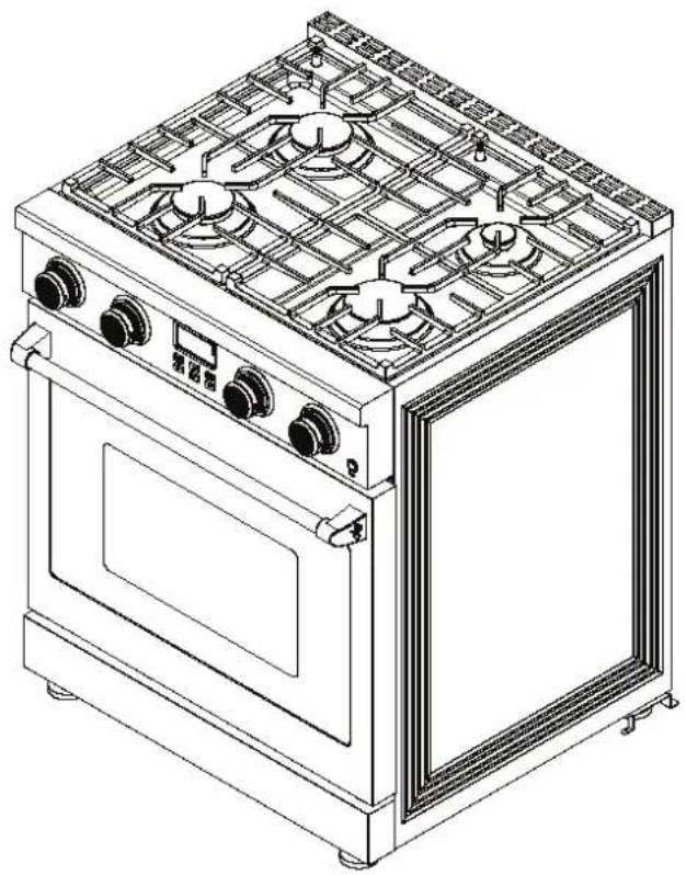 Magic Chef MCSPG30SL - Freestanding Gas Range - 1