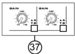 GAIN LINE -10 +36 ▲A ▼B GAIN LINE -10 +36 ▲A ▼B ③7