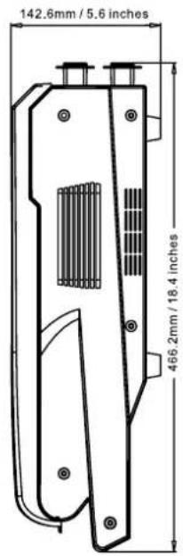 142.6mm / 5.6 inches 466.2mm / 18.4 inches