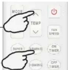 MODE TEMP FAN SPEED SUPER ON TIMER SWING SWING OFF TIMER