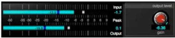 Input -1.7 Peak 0.1 Output -6.38 gain