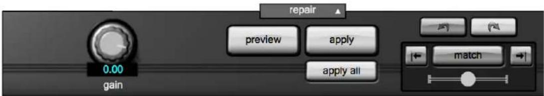 0.00 gain repair preview apply apply all match