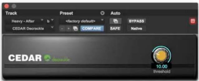 Track Preset Auto Heavy - After b BYPASS CEDAR Decrackle COMPARE SAFE Native CEDAR deckle 10.00 threshold