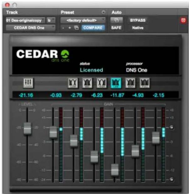 Track 01 Des-originalcopy b CEDAR DNS One COMPARE AUTO BYPASS SAFE Native CEDAR dns one status Licensed processor DNS One -21.16 -0.93 -2.79 -6.23 -11.87 -4.93 -2.15 LEVEL GAIN
