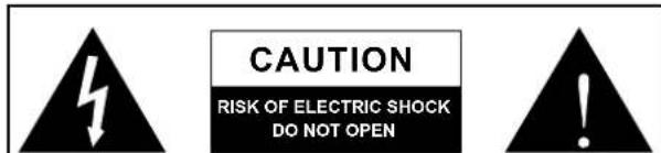 CAUTION RISK OF ELECTRIC SHOCK DO NOT OPEN