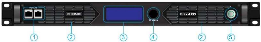 PHORCPT PHONIC Xtri x 4 I00 ① ② ③ ④ ② ⑤