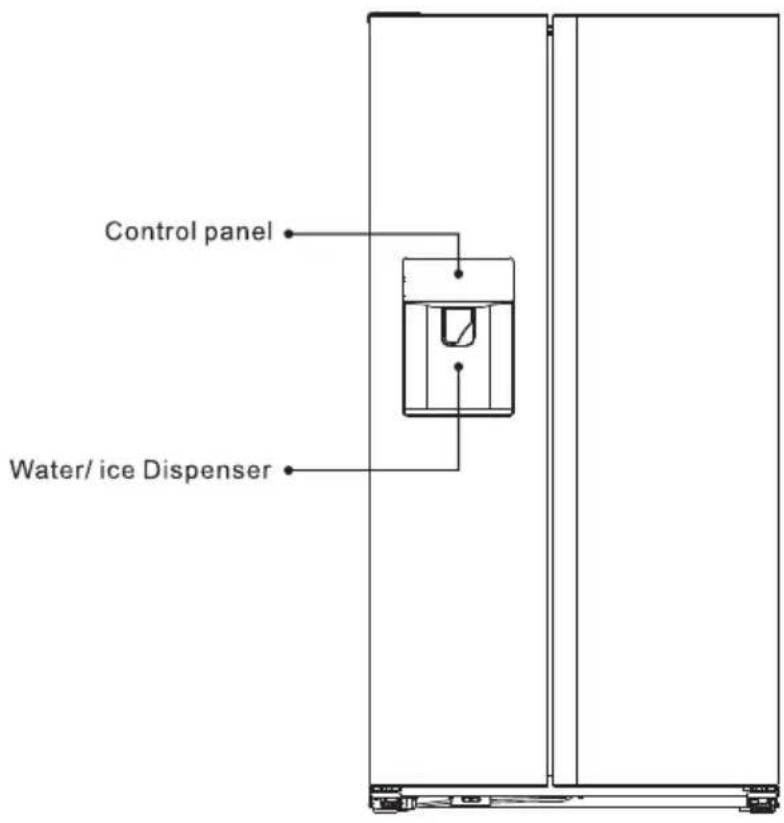 Control panel Water/ ice Dispenser