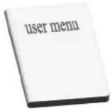 user menu