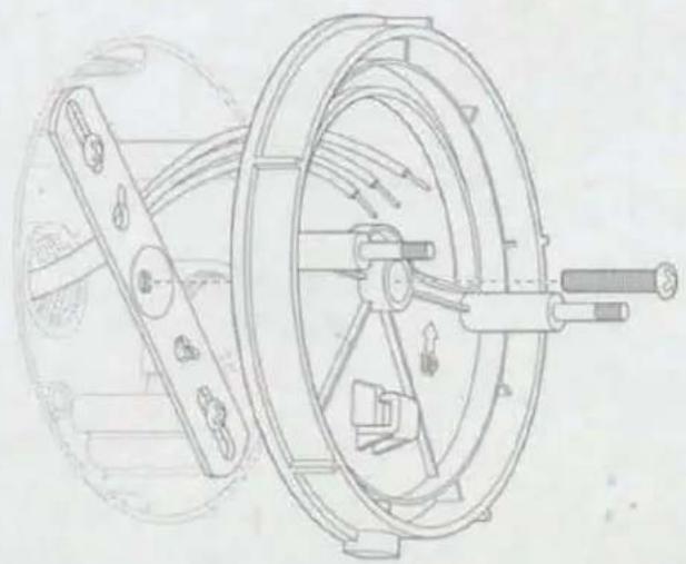 RING Floodlight Cam Wired Pro (3rd Generation) - Install the plastic mounting plate. - 1