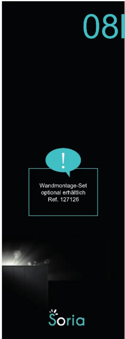 08 Wandmontage-Set optional erhältlich Ref. 127126 Soria