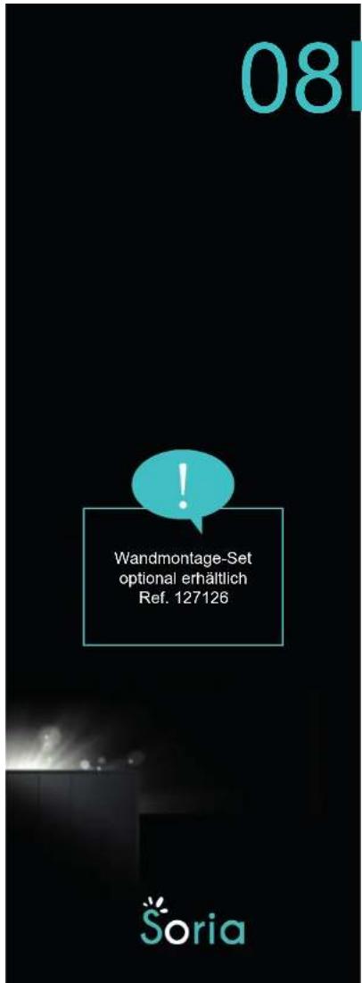 08 Wandmontage-Set optional erhältlich Ref. 127126 Soria