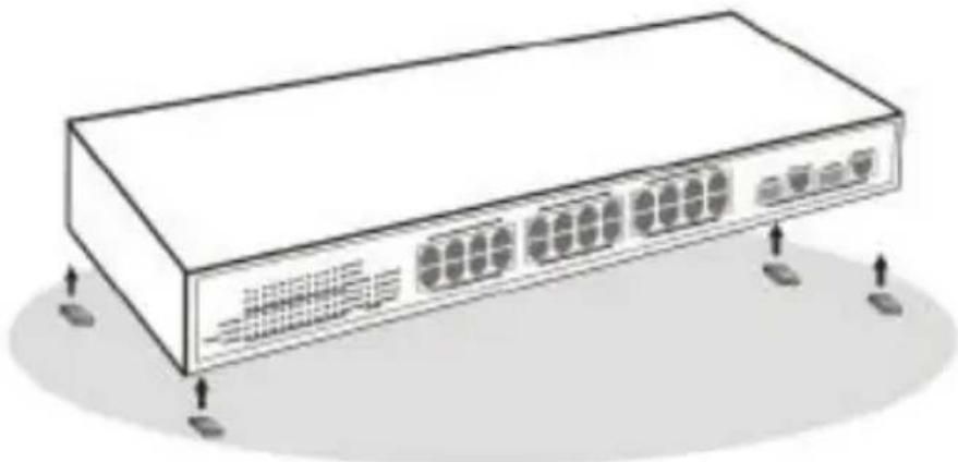D-LINK DES-1526 - Installing the Switch on a Desktop - 1