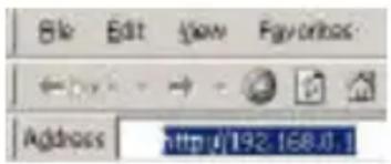 Edit View Favorites Address http://192.168.0.1