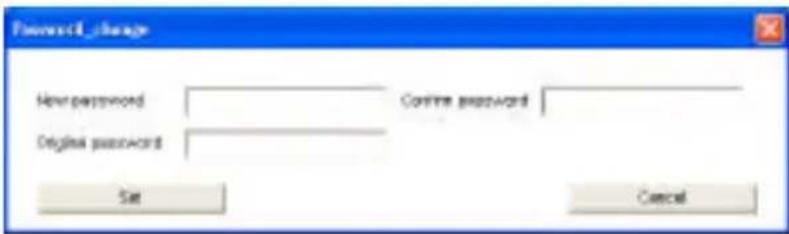 Forward change New password Original password Set Continue password Cancel