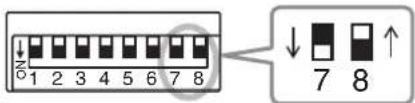 ON 1 2 3 4 5 6 7 8 ↓ 7 8 ↑