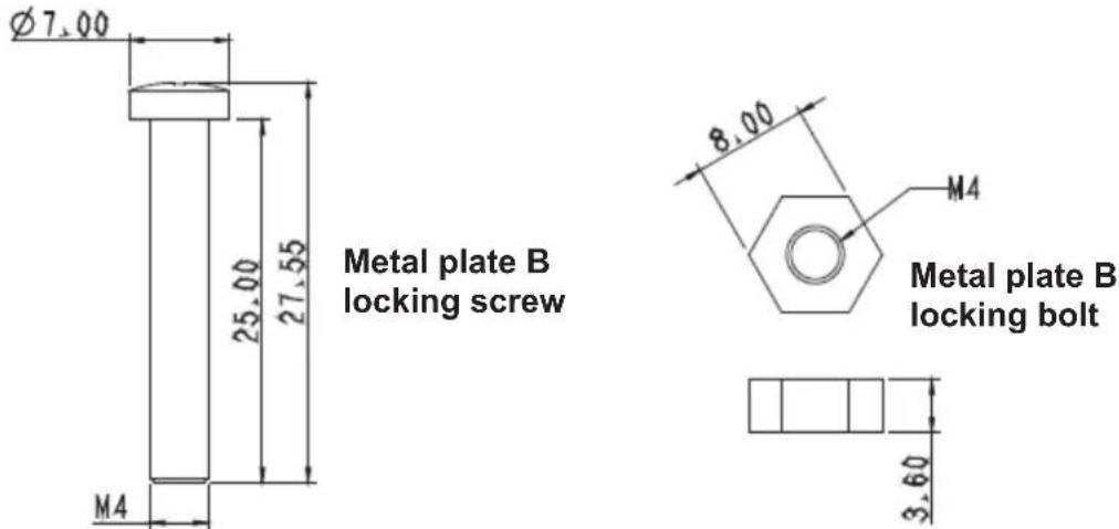Marshall Electronics CV730-WHN - Metal Plate size diagram - 3