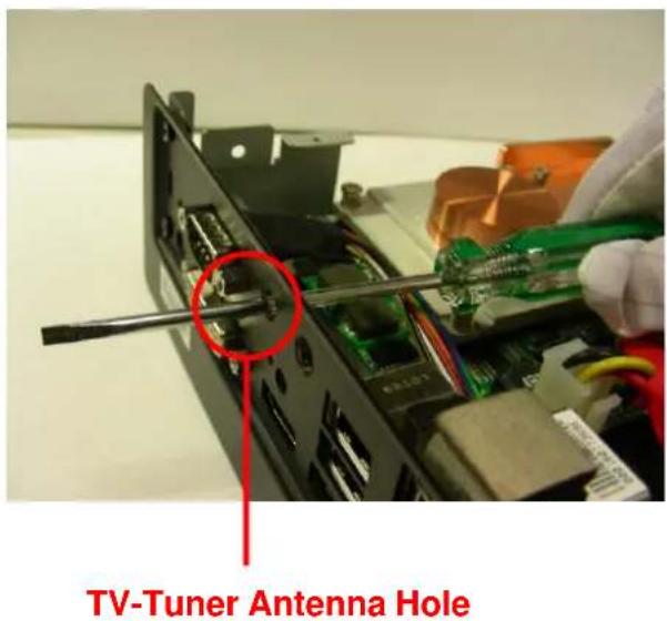 TV-Tuner Antenna Hole