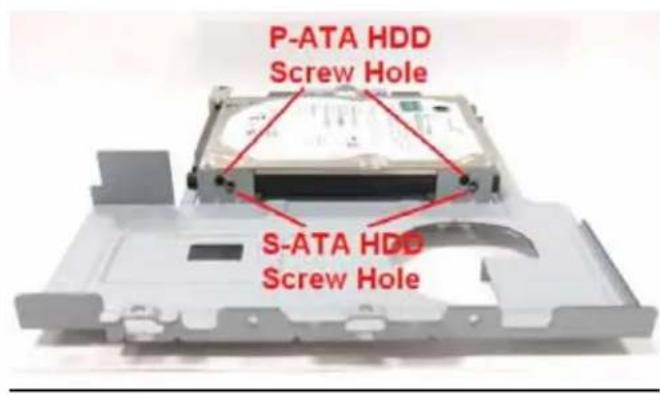 P-ATA HDD Screw Hole S-ATA HDD Screw Hole