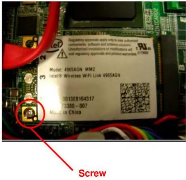 Regulatory approvals apply only to Intel authorized components, software and antenna solutions. Unauthorized installations or modifications will void regulatory approvals and product warranties. E1-78002 Model: 4965AGN MM2 Intel® Wireless WIFI Link 4965AGN 0013E8104317 73380-007 Model: In China Screw