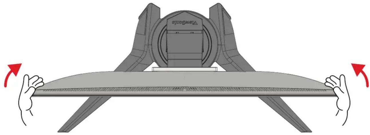 VIEWSONIC XG2409A - Schwenkwinkel anpassen - 1