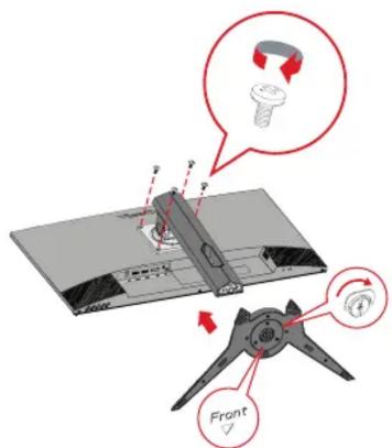 VIEWSONIC XG2409A - Ständer installieren - 1