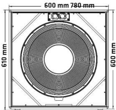 610 mm 600 mm 780 mm 600 mm