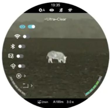 InfiRay TX60C - Turn Ultra-Clear mode on / off - 1