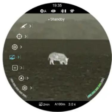 InfiRay TX60C - Set the automatic standby status and time - 2