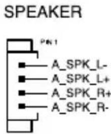 SPEAKER P6.1 A_SPK_L- A_SPK_L+ A_SPK_R+ A_SPK_R-