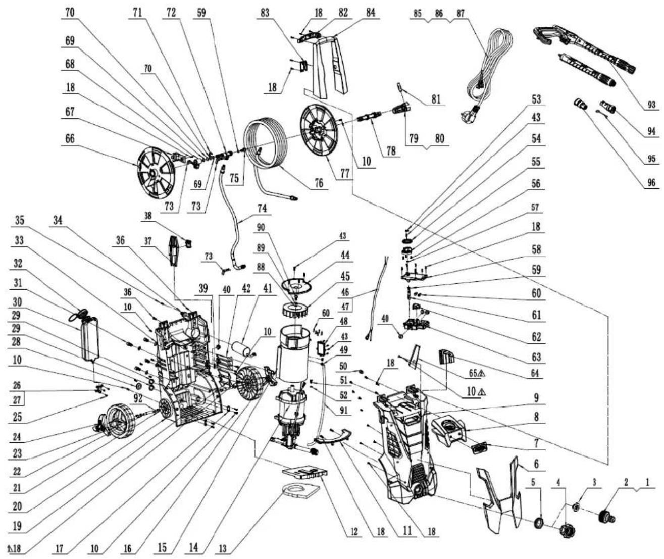 Zipper ZI-HDR165 - Explosionszeichnung / Exploded view - 2